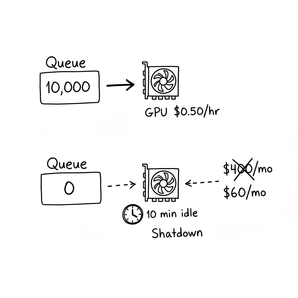 Quand votre facture GPU devient l'autoscaler
